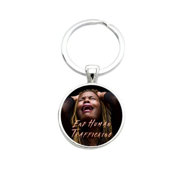 END HUMAN TRAFFICKING #1 CUSTOM KEY RING - Picture 5 of 5